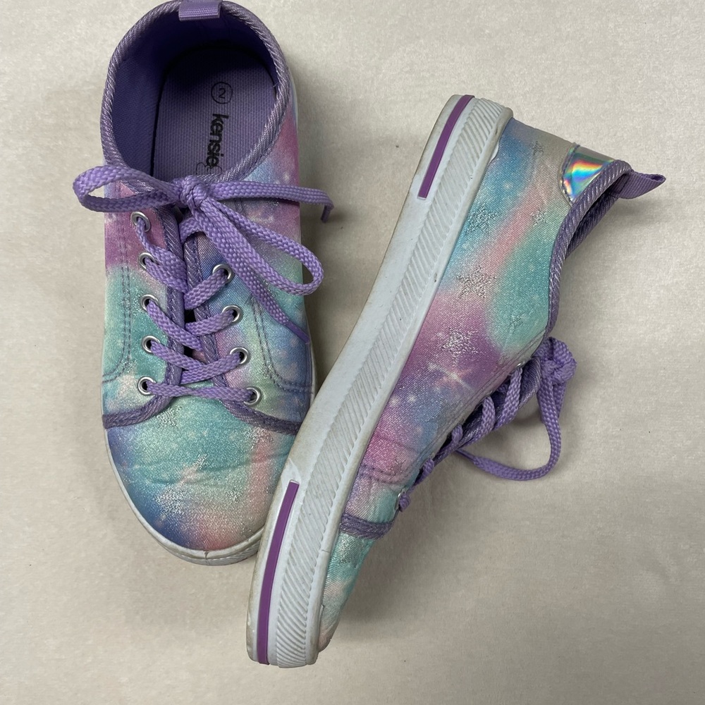 Galaxy purple shoes for girls